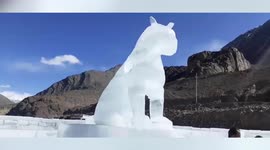 First Ice and Snow-Sculpture Workshop concludes in northern India