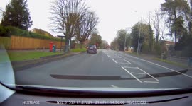 Car goes through Red traffic light Dash Cam Footage in Norwich