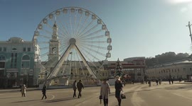 Life goes on in Ukrainian capital despite threat of Russian invasion