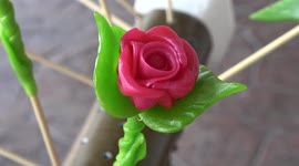 Handmade candies shaped like cartoon animals look delicious from this Thai street stall