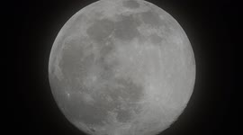Stunning close-up of almost full Snow Moon rising in Kent, UK