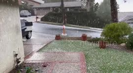 Hellacious hailstorm hammers Los Angeles