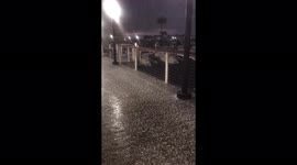 US: Snow-Like Blanket Of Hail Covers Ground In Southern California 2