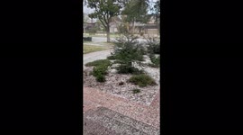 US: Snow-Like Blanket Of Hail Covers Ground In Southern California 5
