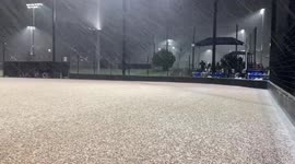 Rare, snow-like blanket of hail hammers greater Los Angeles area