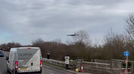 B52 Bomber Landing at RAF Fairford