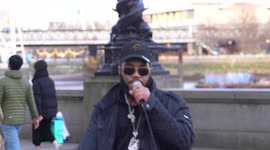 UK Freedom Convoy: Rap Artist 'Meta-science' Performing a few of his freedom songs.