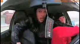 Backseat passenger takes control of taxi wheel, crashes, fights with driver