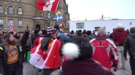 Video journalist chased away from Ottawa demo by 'Freedom Convoy' protesters screaming 'fake news'
