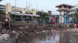 300 Cubic Piles of Garbage At the Manggarai Water Gate, Menteng, Central Jakarta