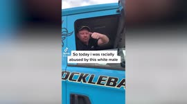 Lorry driver fined after shocking video emerges of him being racially abusive to NHS worker