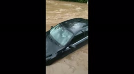 Heavy rains hit the historic Brazilian mountain town of Petropolis causing mudslides and flooding