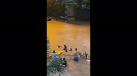 Volunteers, paramedics rescue people during Brazil floods that have killed over hundred