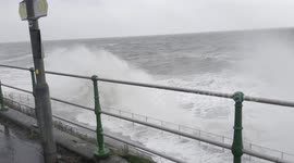 Storm Eunice smashes into Welsh Coast