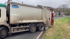 Power line of 11,000 volts snapped on the road Storm chaser Sam Whitfield, owner of UK Weather Chase, chasing Storm Eunice under a red and amber warning produced by the Metoffice. Chaos has disrupted many parts of the Southwest of the UK, causing lots of