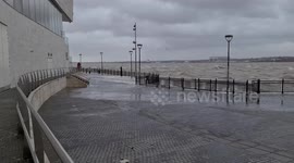 Storm Eunice hits Liverpool waterfront