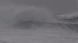 Massive waves from Storm Eunice smash into the cliffs and beaches of Cornwall