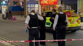 Aftermath of teen reportedly stabbed to death in London