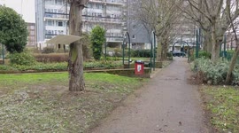 Storm Eunice Vauxhall area London 18 February 2022