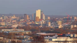 Panoramic view of Leeds City and surrounding areas from Rothwell