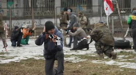 Ukraine civilians train for combat situations amid threat of war