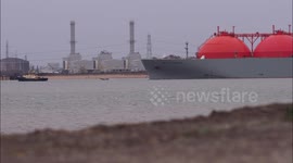 LNG Tanker Arctic Discoverer arrives with gas supplies off Kent as UK energy costs continue to rise
