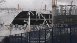 O2 arena yet to confirm when it will open again after roof was ripped off by Storm Eunice