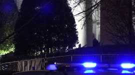 President of the United States Joe Biden walks out of Holy Trinity Catholic Church in Washington, D.C. after attending mass on February 19, 2022