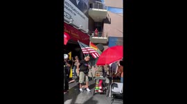 Anti Mask Anti Vax Anti Biden protest in Hollywood California