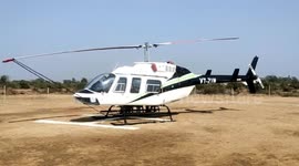 Indian groom arrived by helicopter to pick up his bride in Rajasthan