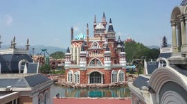 Drone Footage Of Sunshine Dreamland Theme Park In Guizhou, China
