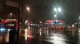 Downpour lashes London on Sunday night as third storm in a week hits UK