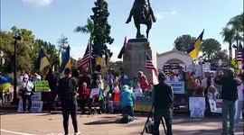 US: ‘Stand With Ukraine’ Rally In San Diego, CA