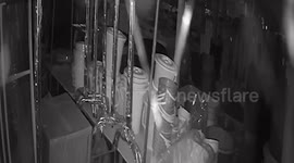 Pickup truck crashes into convenience store after losing control on bend