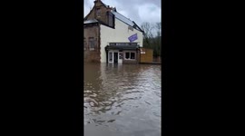 Severe flooding from Storm Franklin hits Derbyshire town of Matlock