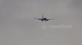 Pilots bravely battle the extreme winds of Storm Franklin while landing at Birmingham Airport