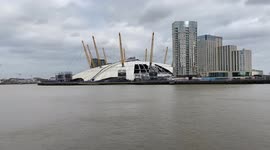 Storm Eunice aftermath: huge hole in the O2 Arena roof