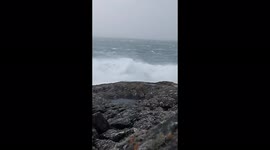 Storm Franklin brings severe and damaging gusts to Connemara, Ireland