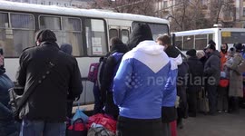 DPR and LPR refugees arrive at temporary camps in Voronezh, Russia