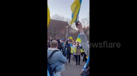 Activists from across the United States attend 'Stand with Ukraine' rally in Washington D.C.