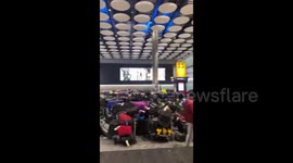 Storm Eunice causes massive luggage delay at Heathrow Airport