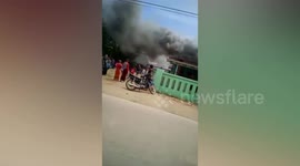 Eight pupils killed in fire at boarding school in Indonesia