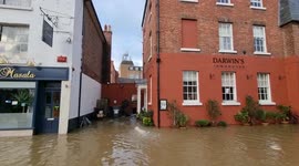 Storm Franklin floods large parts of Shrewsbury damaging homes and businesses
