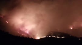 Massive forest fire breaks out in northern Spain