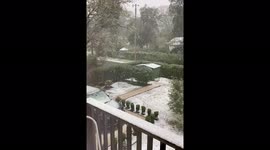 US: Cold Storm Brings Snow And Hail To San Francisco Bay Area