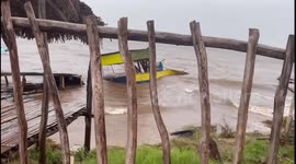 Cyclone Emnati arrives to Farafangana, Madagascar