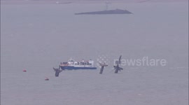 Visitors flocking to see explosive shipwreck SS Richard Montgomery before masts are removed in Kent, UK