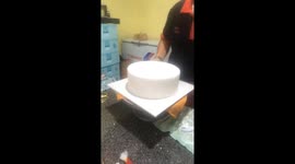 Vietnamese baker creates chicken and tiger shapes on cream cakes