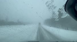 Fog and snow making for dangerous driving conditions up I-17