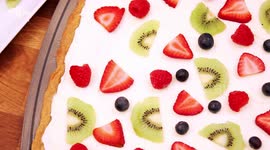 Simple fruit pizza is as delicious as it is fancy